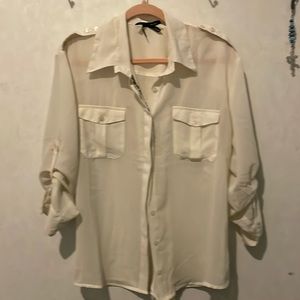 WOMENS OFF WHITE BLOUSE